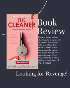 Graphic of The Cleaner by Mary Watson suitable for Instagram