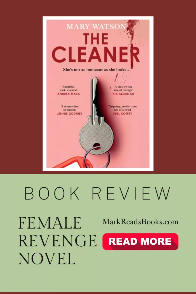 Graphic of The Cleaner by Mary Watson suitable for a Pinterest Pin