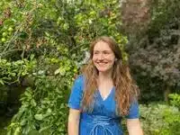 . a graphic image of the writer Georgina Stewart
