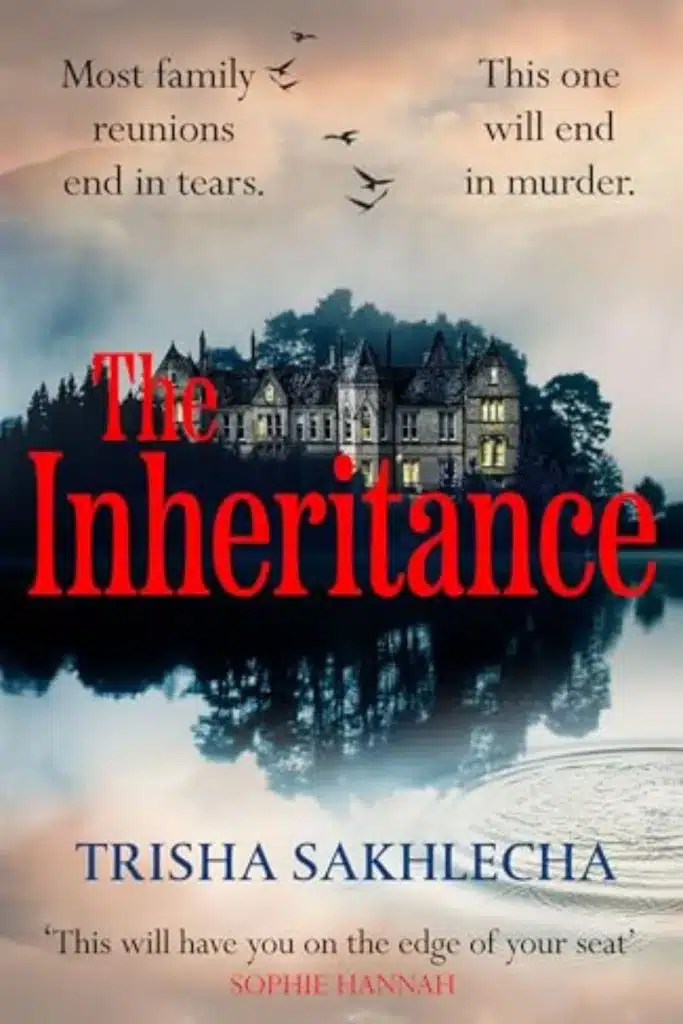 Graphic of The Inheritance by Trisha Sakhlecha Book cover suitable for pinterest