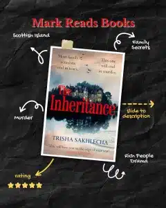 The Graphic of The Inheritance by Trisha Sakhlecha suitable for an Instagram posy