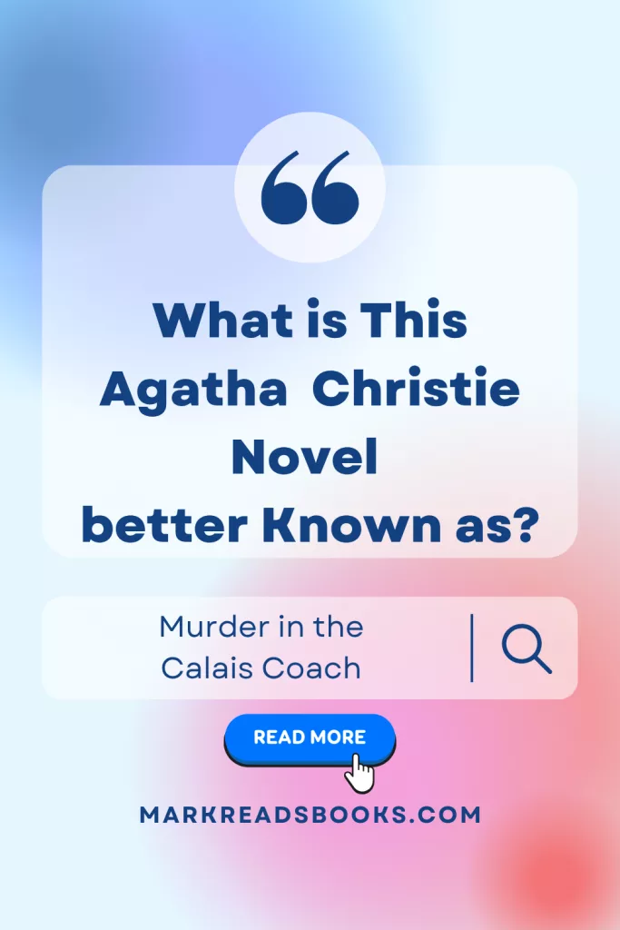 Graphic of Agatha Christie UK USA titles Book list Pinterest pin