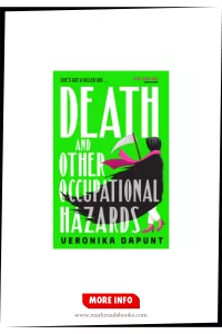 Graphic of Death and Other Occupational Hazards by Veronika Dapunt review Pinterest pin