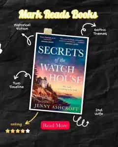 graphic of Secrets of the Watch House by Jenny Ashcroft review Instagram post