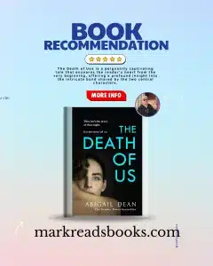 graphic of The Death of Us by Abigail Dean review Instagram post