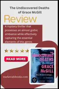 graphic of The Undiscovered Deaths of Grace McGill by C.S. Robertson for
Pinterest