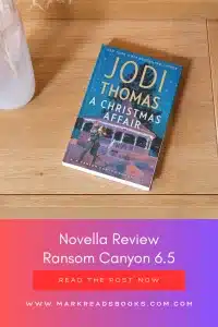 graphic of A Christmas Affair by Jodi Thomas review Pinterest pin