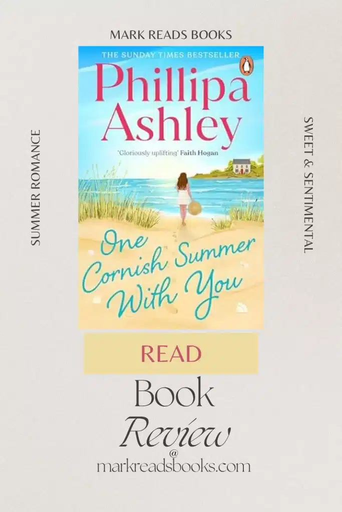 Graphic of One Cornish Summer With You by Phillipa Ashley Review Pinterest pin