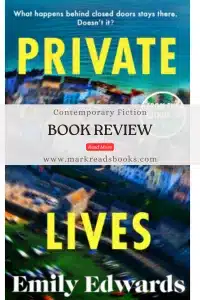 Review graphic of Private Lives by Emily Edwards for a Pinterest pin