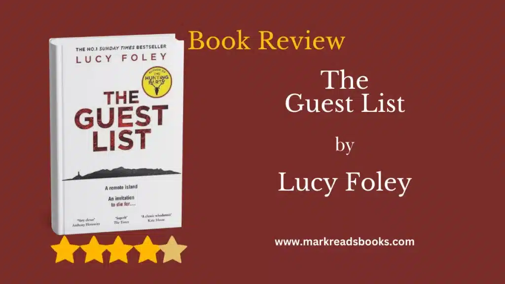 The Guest List by lucy Foley blog title graphic
