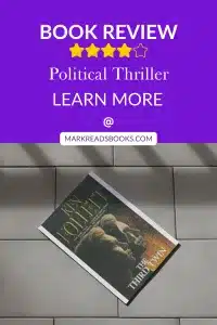 graphic for The Third Twin by Ken Follett review Pinterest pin