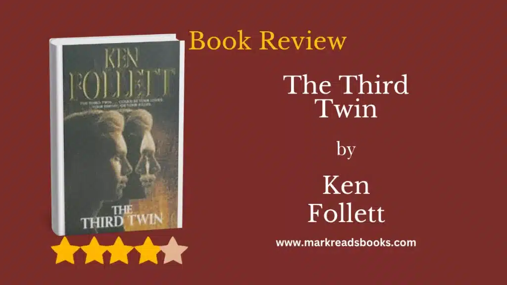 Graphic of The Third Twin by Ken Follett blog title graphic