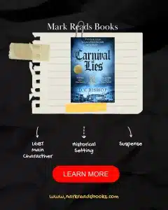 Graphic of Carnival of Lies by D.V. Bishop Instagram post