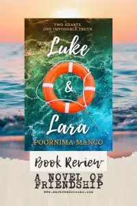 graphic of Luke & Lara by Poornima Manco review Pinterest pin