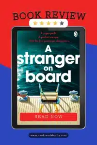 a graphic of A Stranger on Board by Cameron Ward Pinterest pin