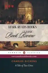 graphic of A Tale of Two Cities by Charles Dickens review Pinterest pin