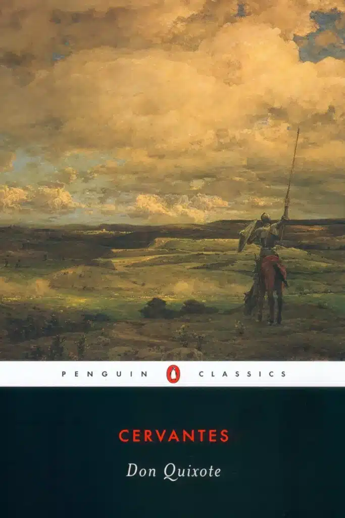 Graphic of Don Quixote by Miguel de Cervantes Saavedra Book cover