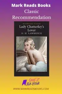 graphic of Lady Chatterley’s Lover by D.H. Lawrence review Pinterest pin