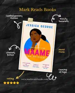 Graphic of Maame by Jessica George Review Instagram post