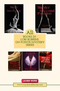 Graphic of On Pointe Series by Lori Robbins Pinterest Pin