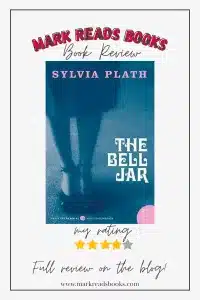 graphic of The Bell Jar by Sylvia Plath for Pinterest