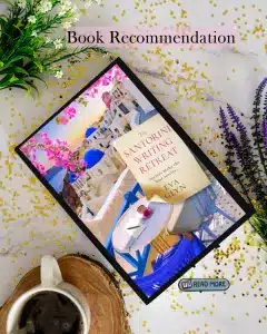 graphic of The Santorini Writing Retreat by Eva Glyn review Instagram post