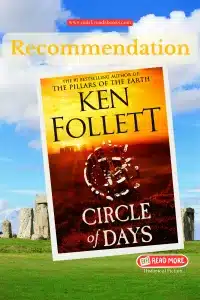 graphic of Circle of Days by Ken Follett review Pinterest pin