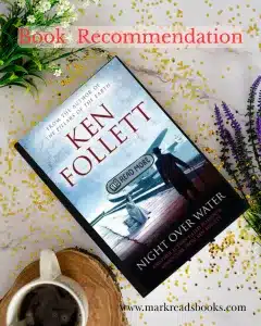 graphic of Night Over Water by Ken Follett Instagram post