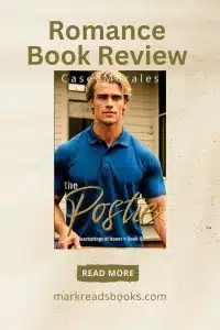 graphic of The Postie by Casey Morales review Pinterest pin