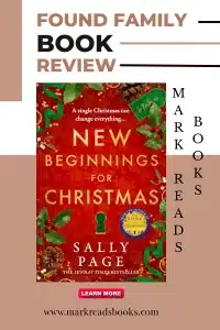 graphic of New Beginnings for Christmas by Sally Page review Pinterest pin