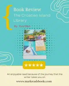 graphic of The Croatian Island Library by Eva Glyn review Instagram post