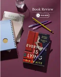 Everyone Is Lying by D.E. White Instagram post