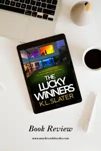 Graphic of The Lucky Winners by K.L. Slater Review Pinterest pin
