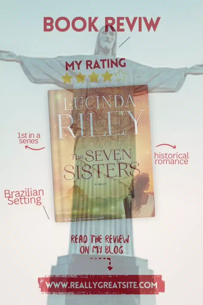 Graphic The Seven Sisters by Lucinda Riley Pinterest pin