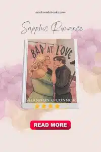 Graphic of Bad at Love by Shannon O'Connor Pinterest pin
