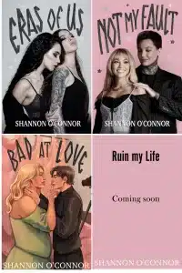 Graphic of Behind the Scenes Series by Shannon O'Connor Book covers Pinterest Pin