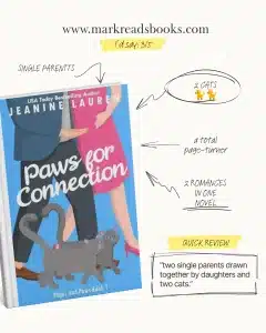 Graphic of Paws for Connection by Jeanine Lauren Review Instagram post