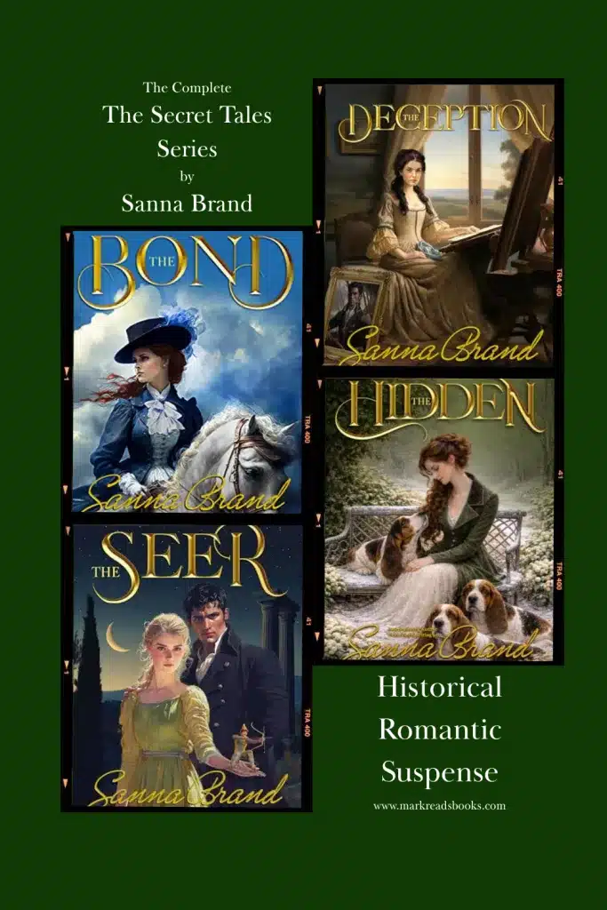 graphic of The Secret Tales Series by Sanna Brand suitable for Pinterest