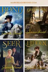 graphic of The Secret Tales Series by Sanna Brand book covers