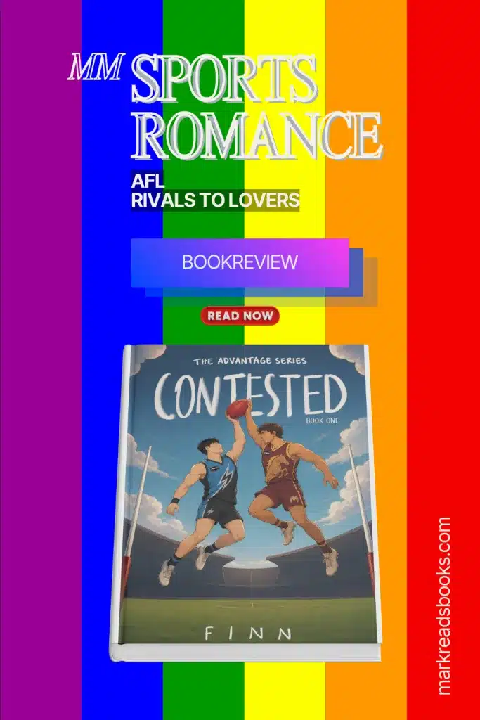 graphic of Contested by Finn review Pinterest pin