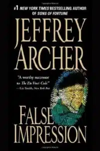 Graphic of False Impression by Jeffrey Archer Book cover