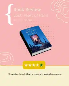 graphic of Lost Heart of Paris by S.P. Cooper review Instagram post