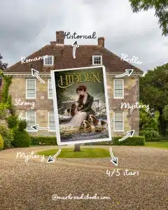 graphic of The Hidden by Sanna Brand review Instagram post