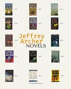 graphic of standalone novels by Jeffrey ArcherInstagram post