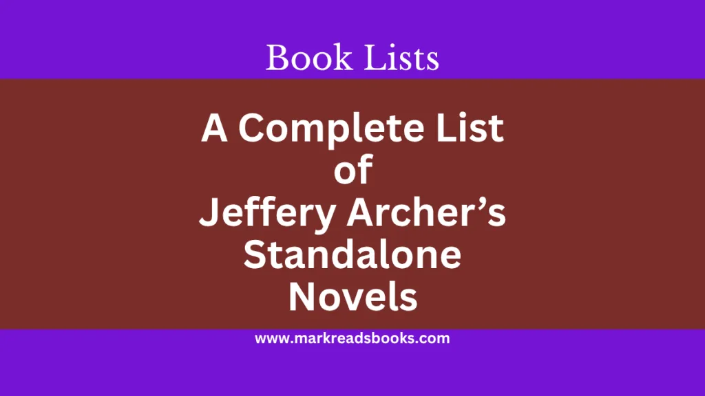 standalone novels by Jeffrey Archerblog title graphic